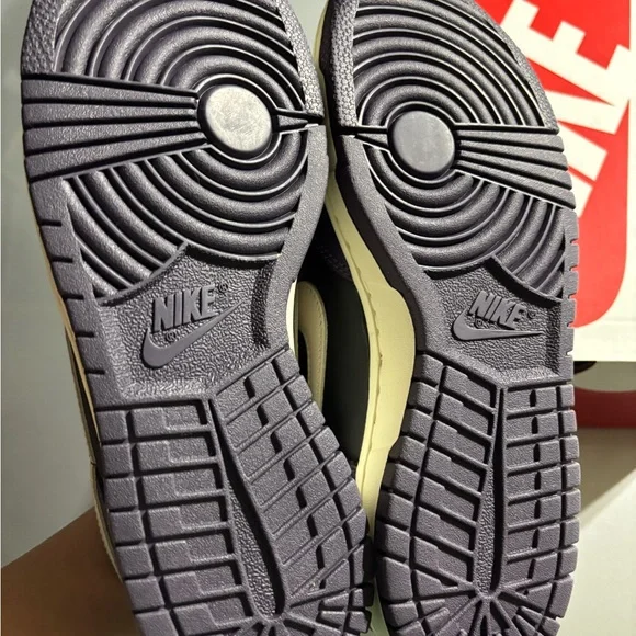 Nike Dunk Low Purple and Black Shoes - Picture 3 of 3